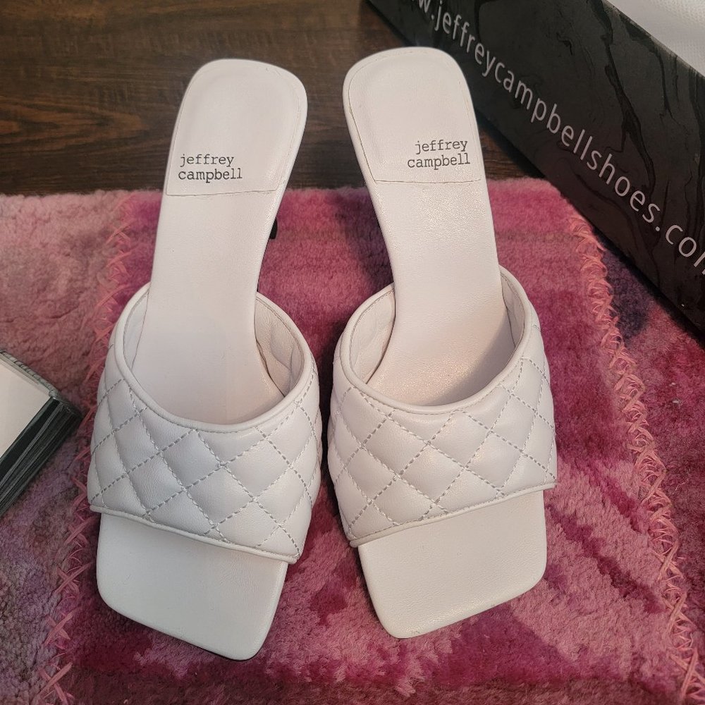 Bright white summer sandals